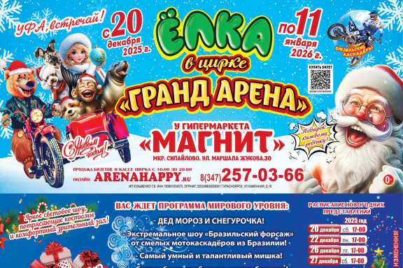 Ёлка в цирке "Гранд Арена" в Уфе   