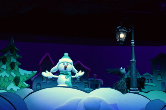 Снеговик и солнышко (на башкирском языке)